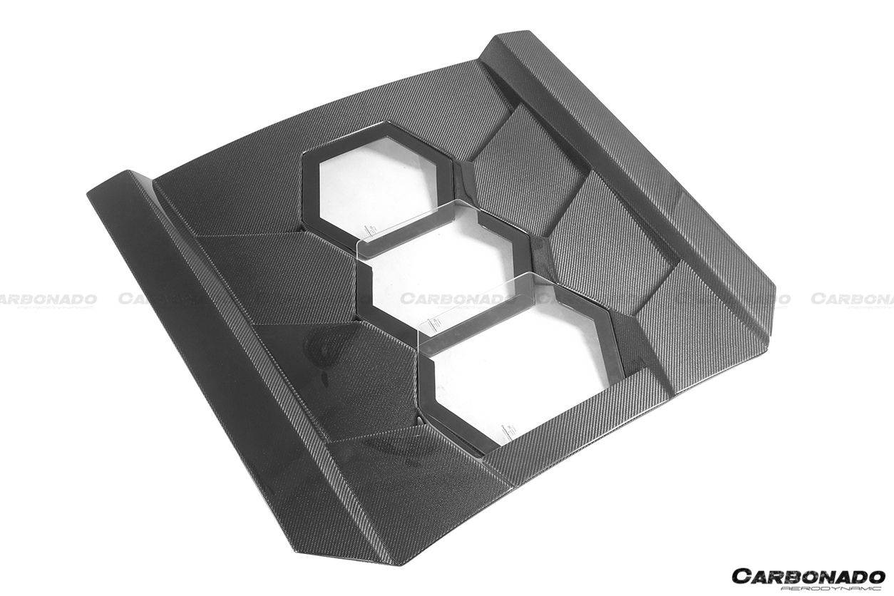 Carbonado 2001-2010 Lamborghini Murcielago LP640  LP670 SV Style Carbon Fiber Engine Trunk
