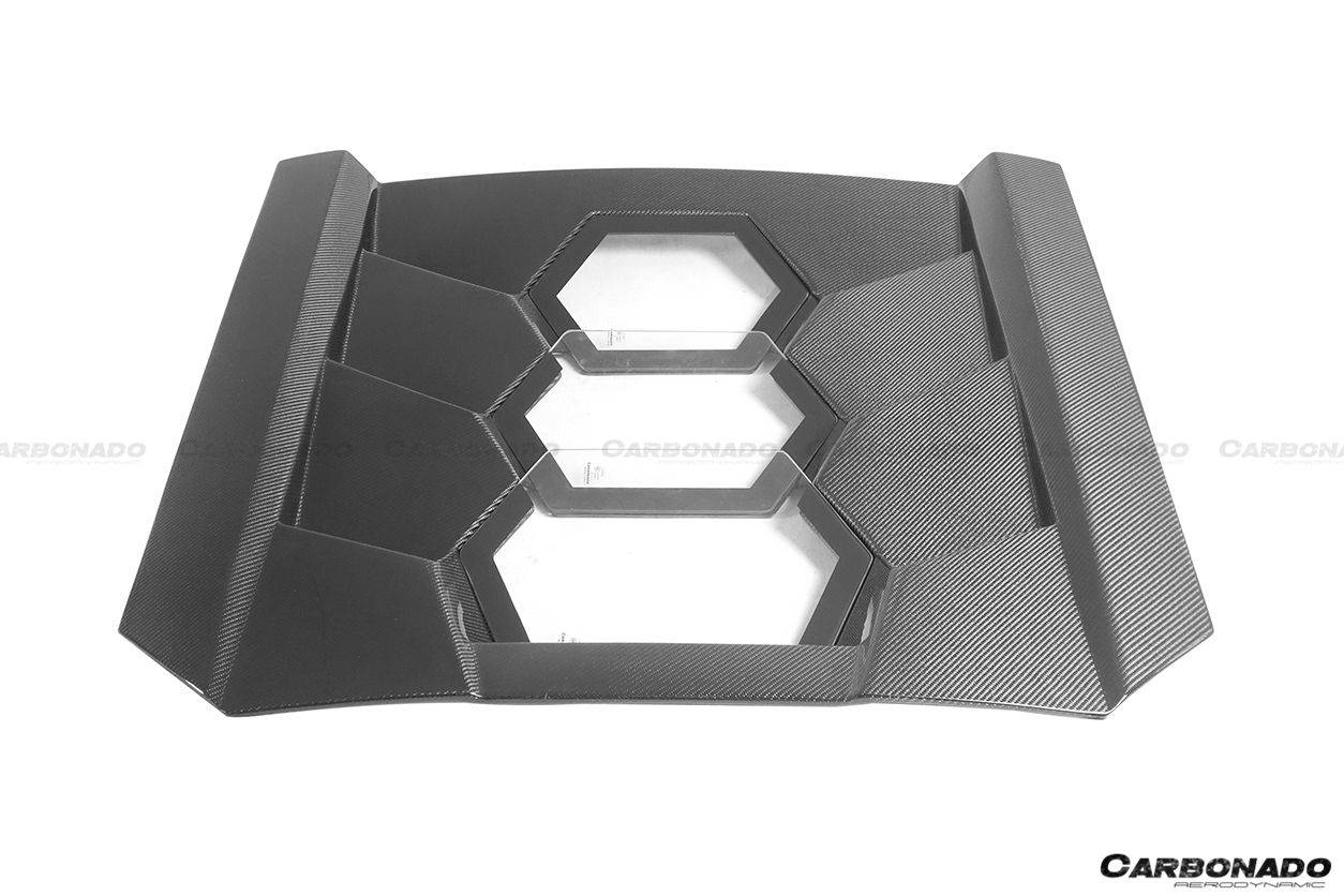 Carbonado 2001-2010 Lamborghini Murcielago LP640  LP670 SV Style Carbon Fiber Engine Trunk