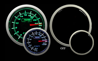 Prosport 2-1/16" Green/White Exhaust Gas Temperature Gauge