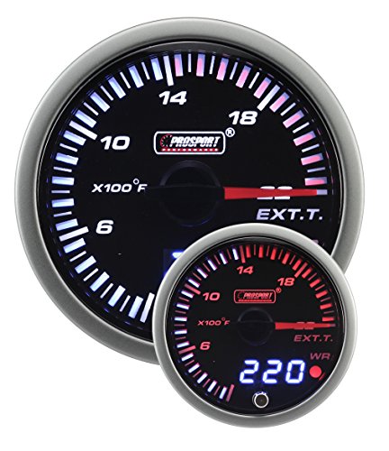 Prosport 2-3/8" JDM Electrical Exhaust Gas Temperature Gauge