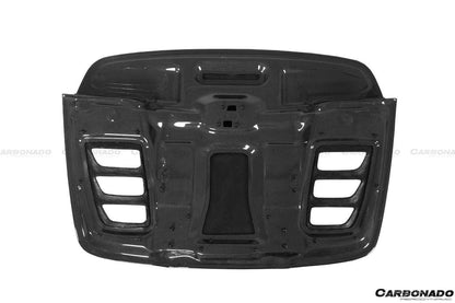 Carbonado 2010-2015 Ferrari 458 Spider Style Double Carbon Fiber Engien Hood Trunk