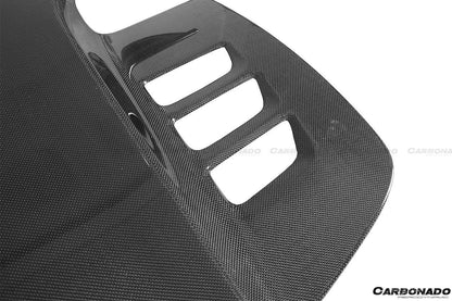 Carbonado 2010-2015 Ferrari 458 Spider Style Double Carbon Fiber Engien Hood Trunk