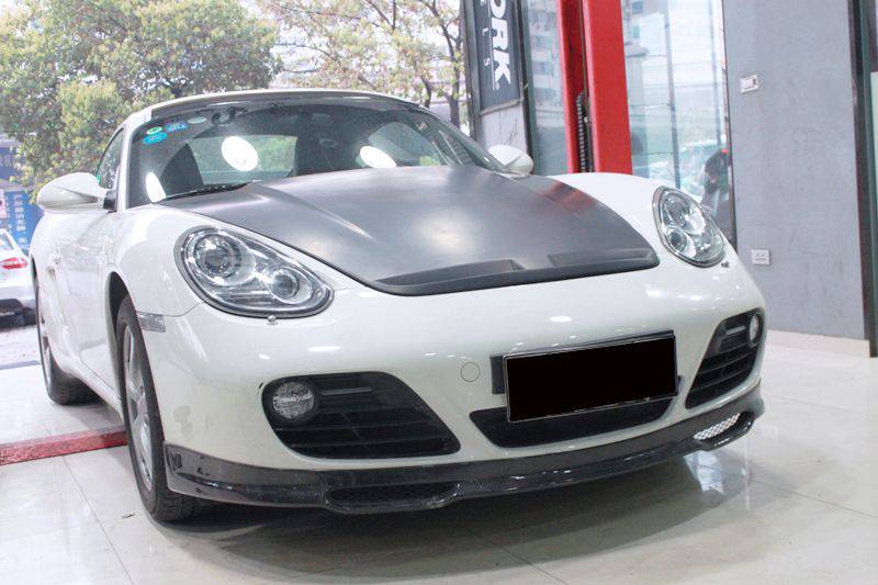 Carbonado 2009-2012 Porsche Cayman 987 EM Style Carbon Fiber Front Lip