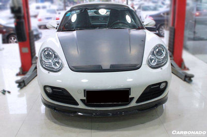 Carbonado 2009-2012 Porsche Cayman 987 EM Style Carbon Fiber Front Lip