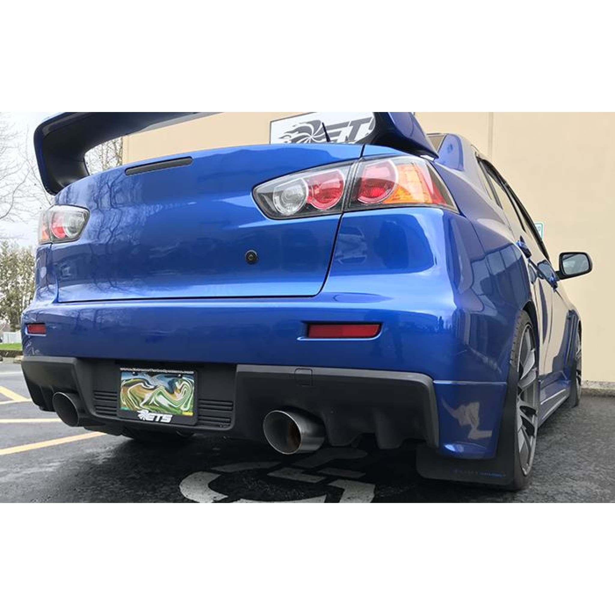 ETS 08-16 Mitsubishi Evo X V3 Dual Muffler Exhaust System (100-10-EXH-008)