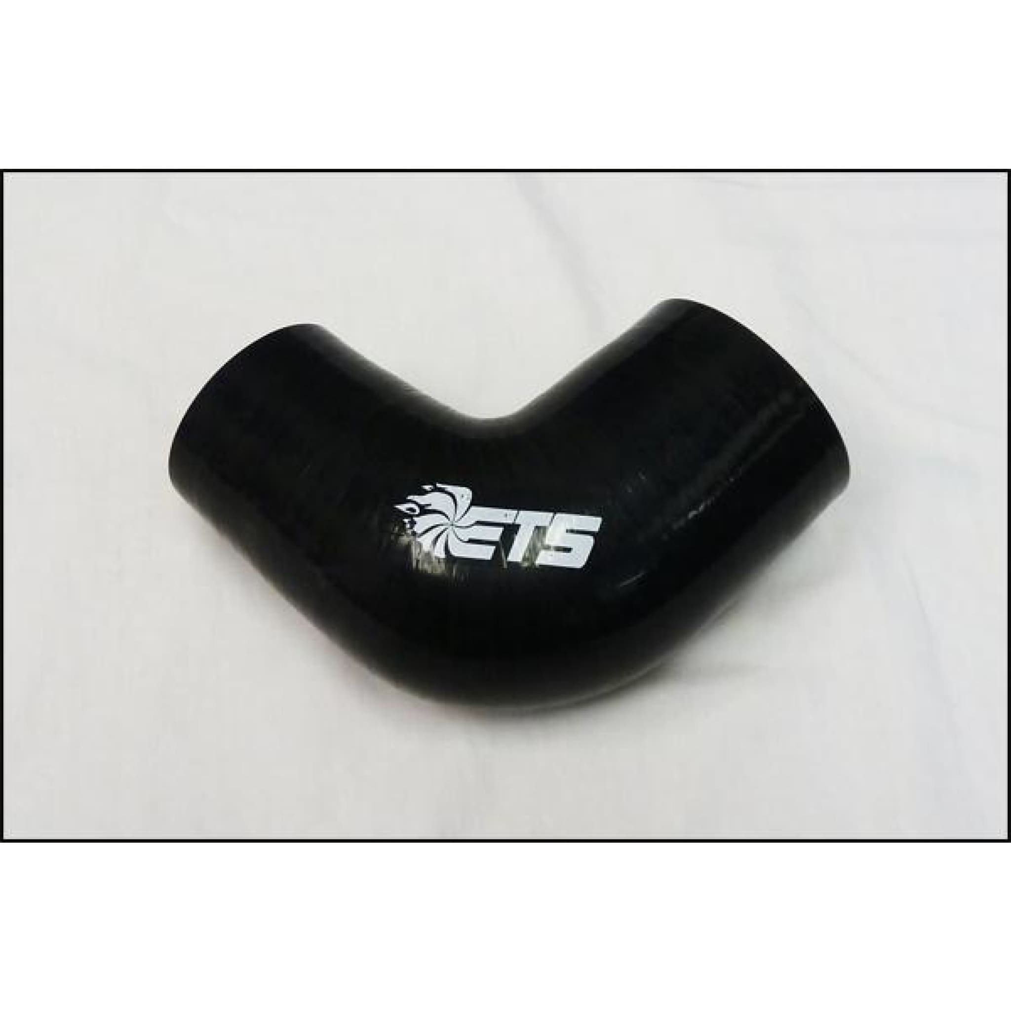 Acoplador de silicona negra de 90 grados ETS de 2,5" a 2,75"