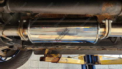 Boosted Fabrication Resonated Race Pipe (Ultra Quiet Style) (Evo 8/9) - 2