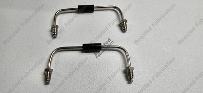 Boosted Fabrication Stainless Caliper Cross Over Brake Lines For Brembo Calipers (Evo 8/9)