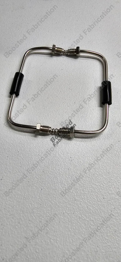 Boosted Fabrication Stainless Caliper Cross Over Brake Lines For Brembo Calipers (Evo 8/9)