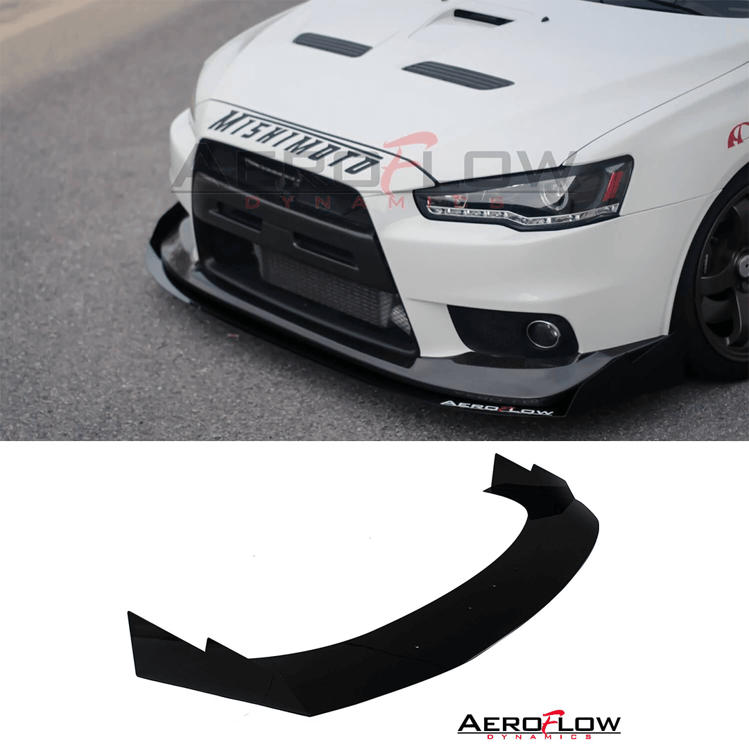Aeroflow Dynamics 2007-2015 Mitsubishi Evo X Front Splitter V3