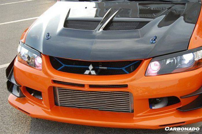 Carbonado VTC Style Front Bumper | 2003-2006 Mitsubishi Evo 7/8/9