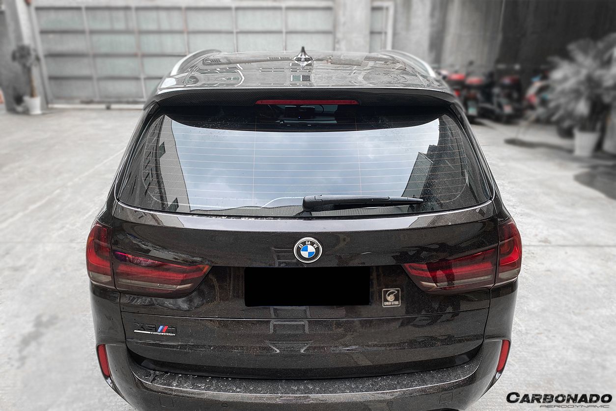 Carbonado 2014-2018 BMW X5 F15 VS Style Carbon Fiber Roof Spoiler