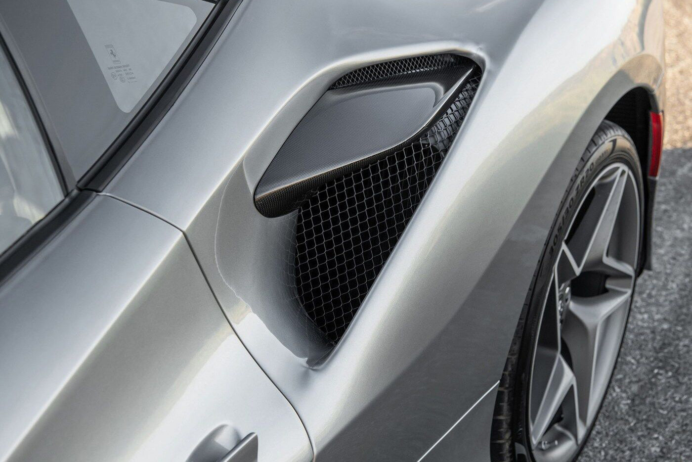 Carbonado OEM Style Dry Carbon Fiber Side Air Intake Fins Flaps Wings | 2019-2024 Ferrari F8