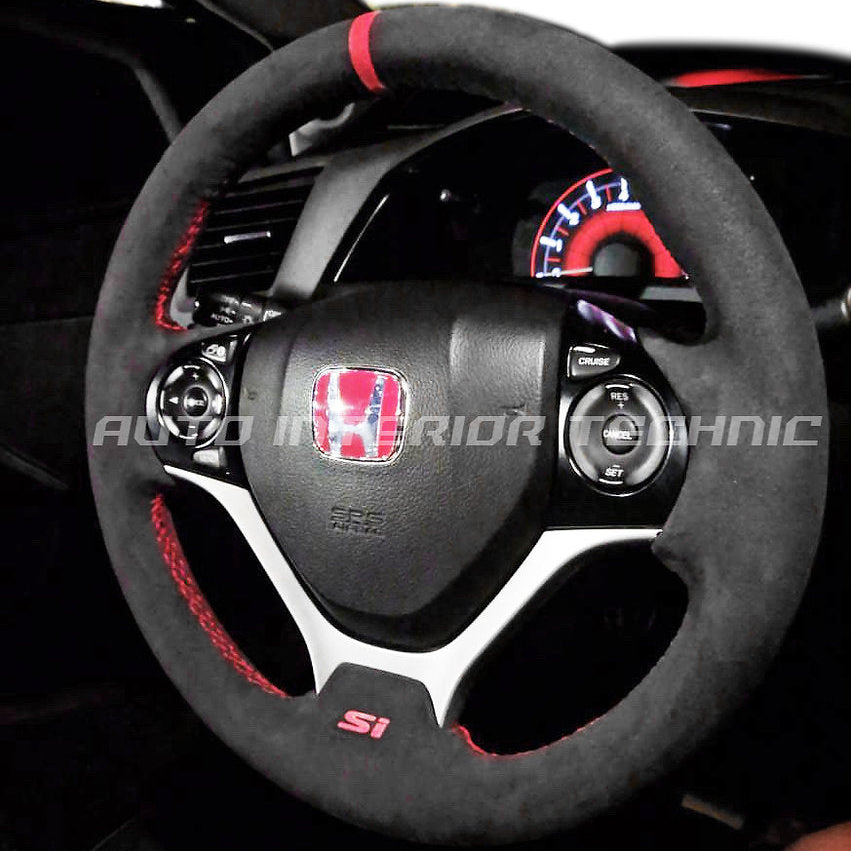 Auto Interior Technic Steering Wheel Wrap (2012-2015 Honda Civic Si)