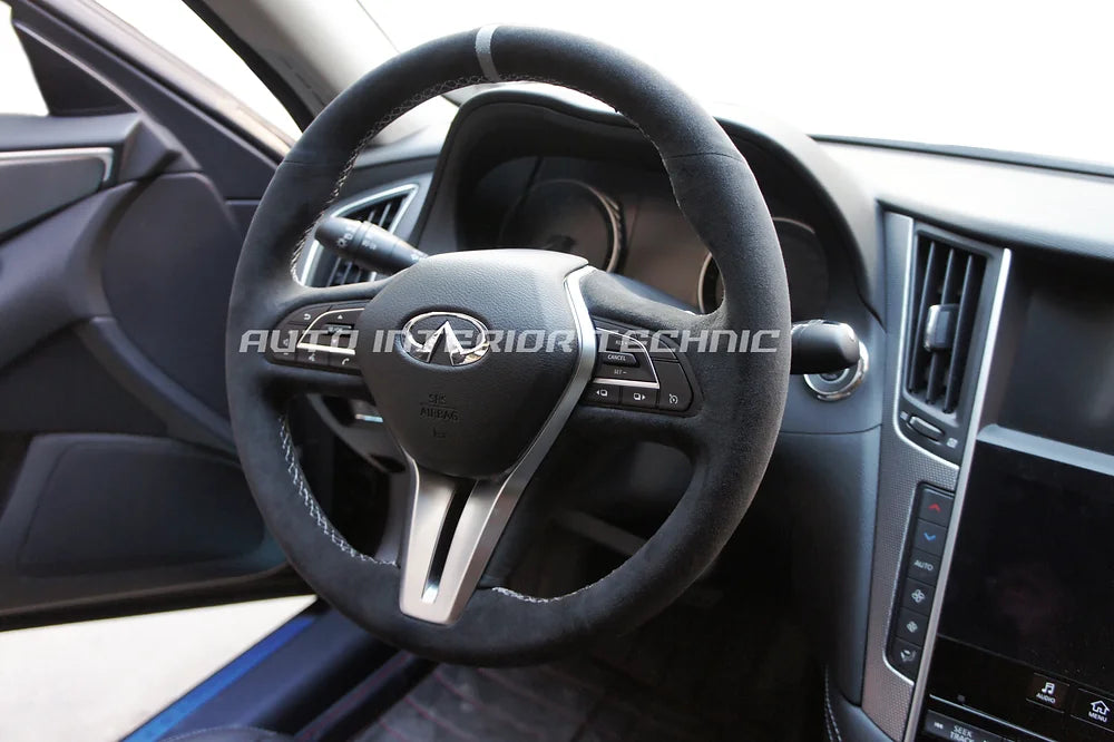 Envoltura de volante técnica interior automática (17+ Infiniti Q60)
