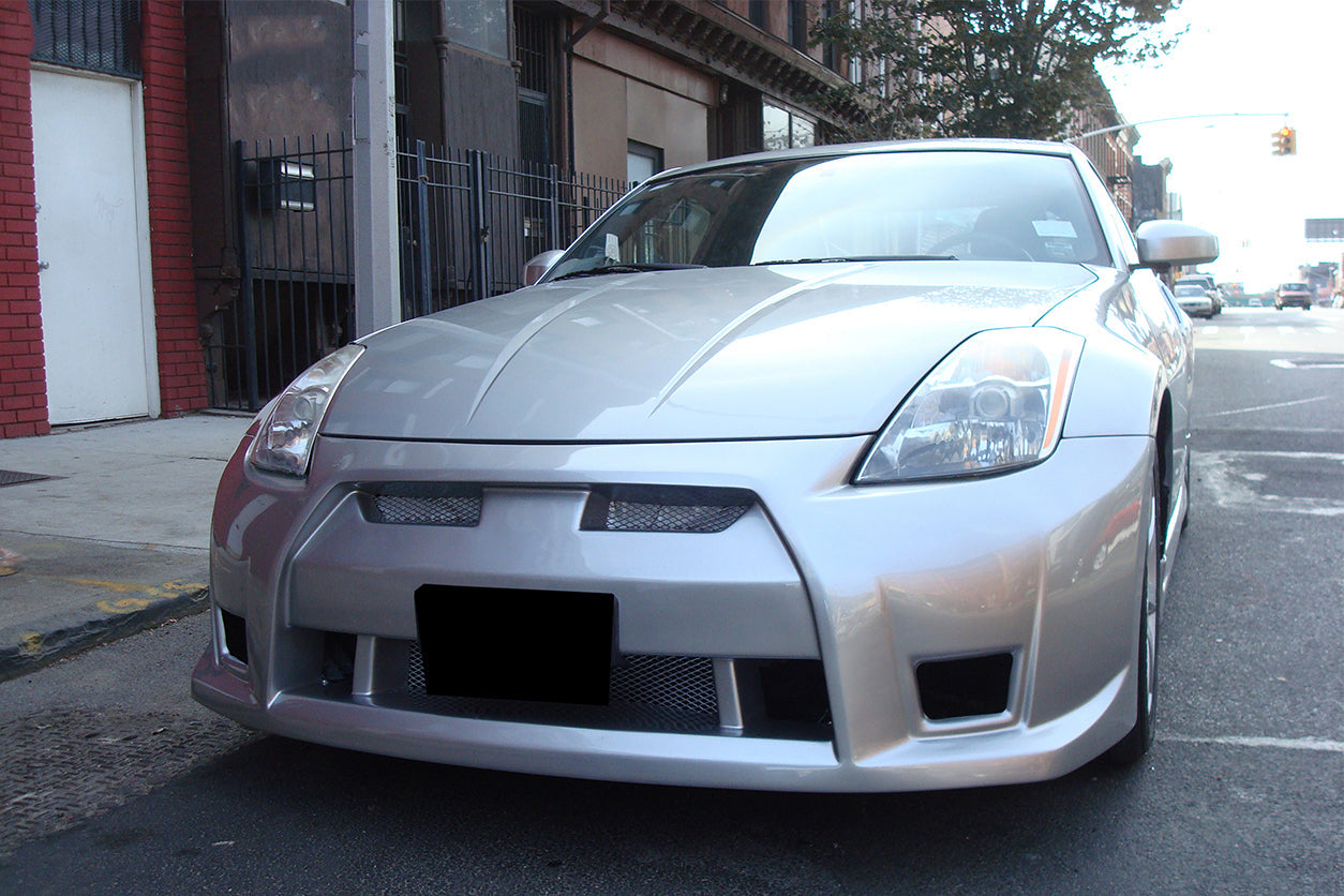Parachoques delantero estilo Nissan 350Z GTR Carbonado 2003-2008