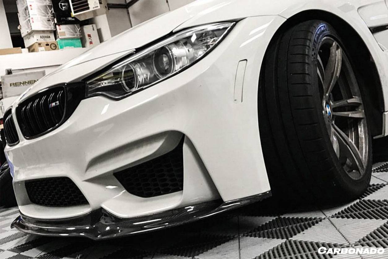 Borde delantero de fibra de carbono estilo VRS para BMW M3 F80 M4 F82 2014-2020 Carbonado