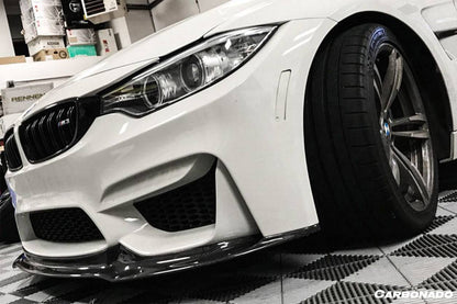 Borde delantero de fibra de carbono estilo VRS para BMW M3 F80 M4 F82 2014-2020 Carbonado