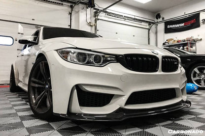 Borde delantero de fibra de carbono estilo VRS para BMW M3 F80 M4 F82 2014-2020 Carbonado