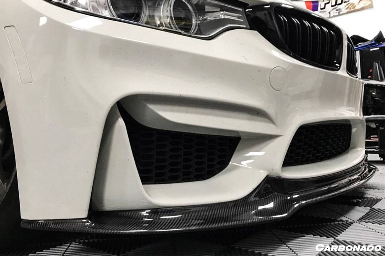 Borde delantero de fibra de carbono estilo VRS para BMW M3 F80 M4 F82 2014-2020 Carbonado