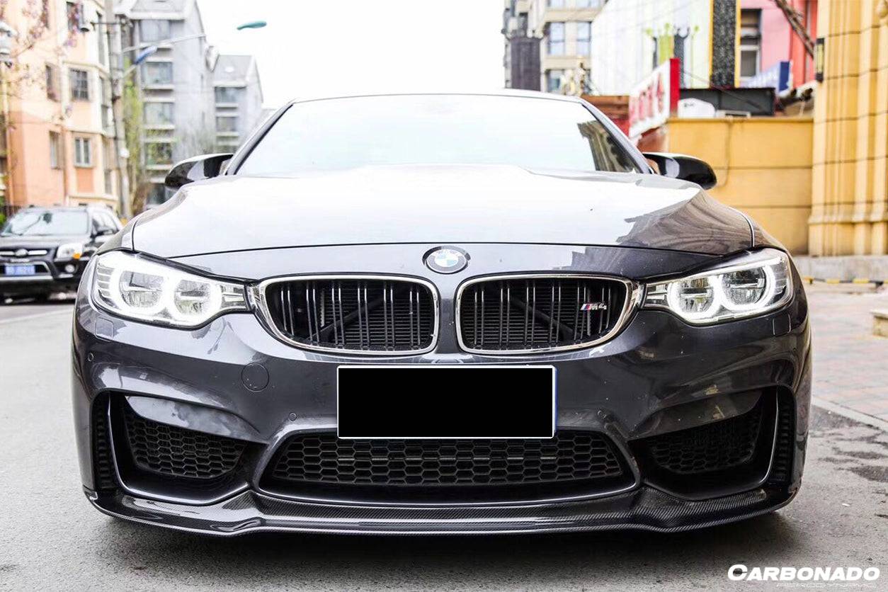 Borde delantero de fibra de carbono estilo VRS para BMW M3 F80 M4 F82 2014-2020 Carbonado