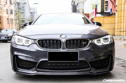 Borde delantero de fibra de carbono estilo VRS para BMW M3 F80 M4 F82 2014-2020 Carbonado