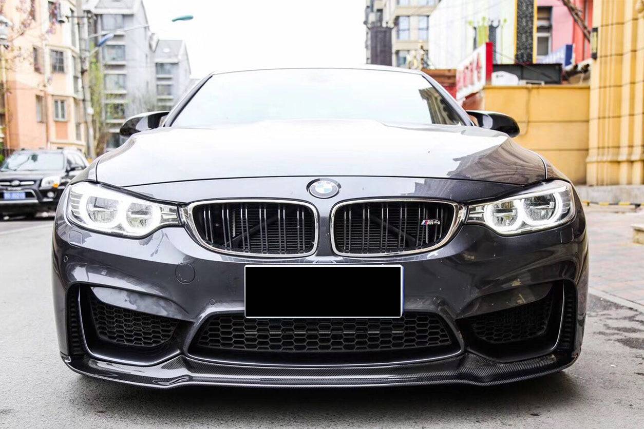 Borde delantero de fibra de carbono estilo VRS para BMW M3 F80 M4 F82 2014-2020 Carbonado
