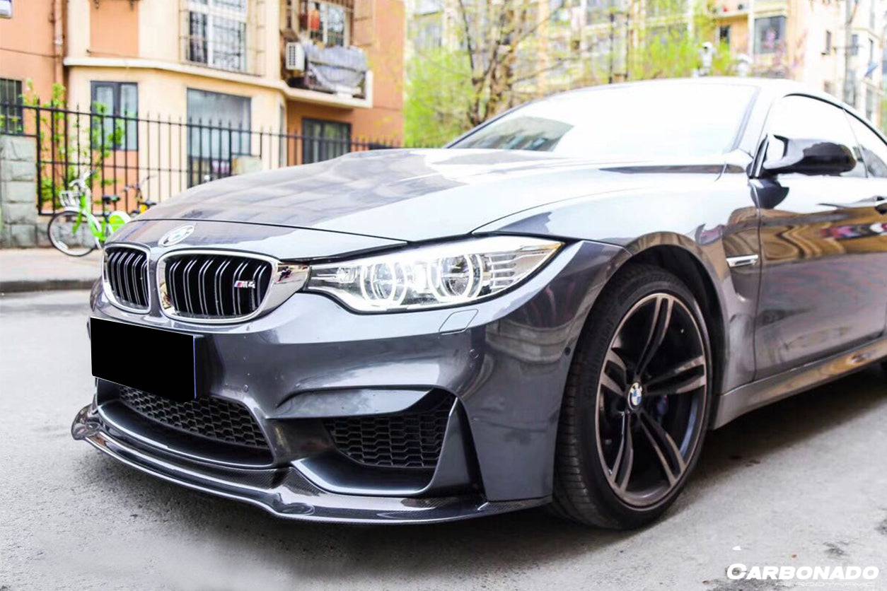 Borde delantero de fibra de carbono estilo VRS para BMW M3 F80 M4 F82 2014-2020 Carbonado