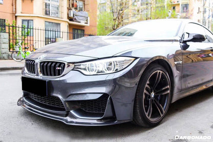 Borde delantero de fibra de carbono estilo VRS para BMW M3 F80 M4 F82 2014-2020 Carbonado