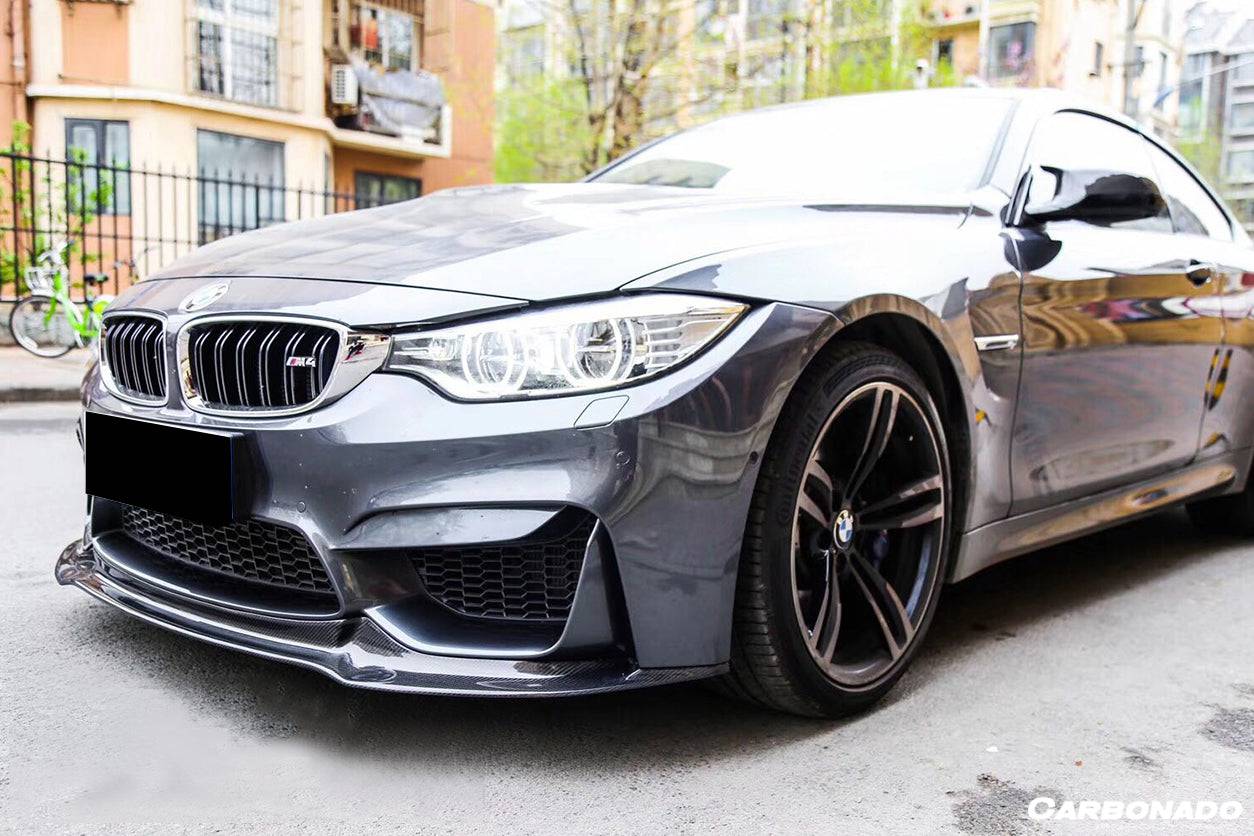Borde delantero de fibra de carbono estilo VRS para BMW M3 F80 M4 F82 2014-2020 Carbonado