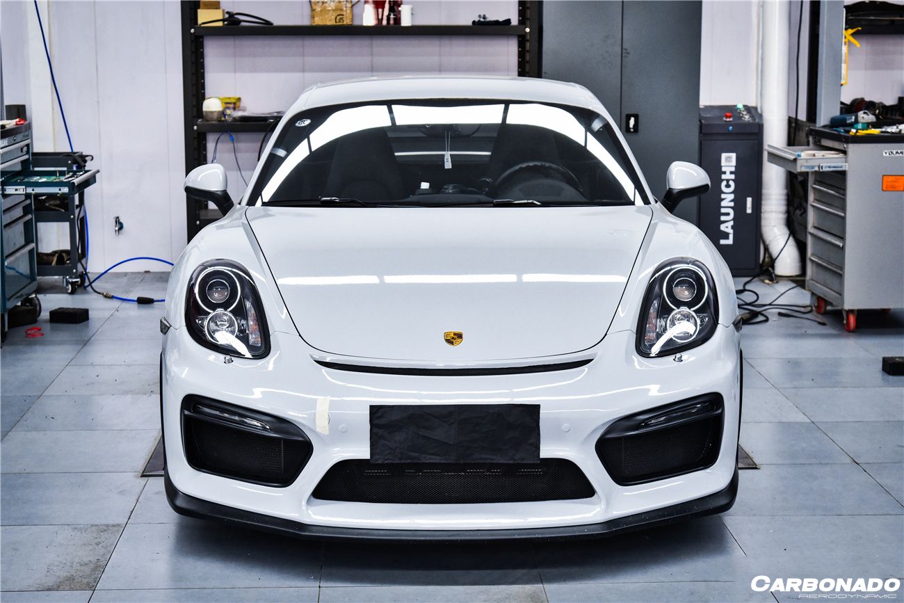 Carbonado 2012-2016 Porsche 981 Boxster | Cayman GT4 Style Front Bumper