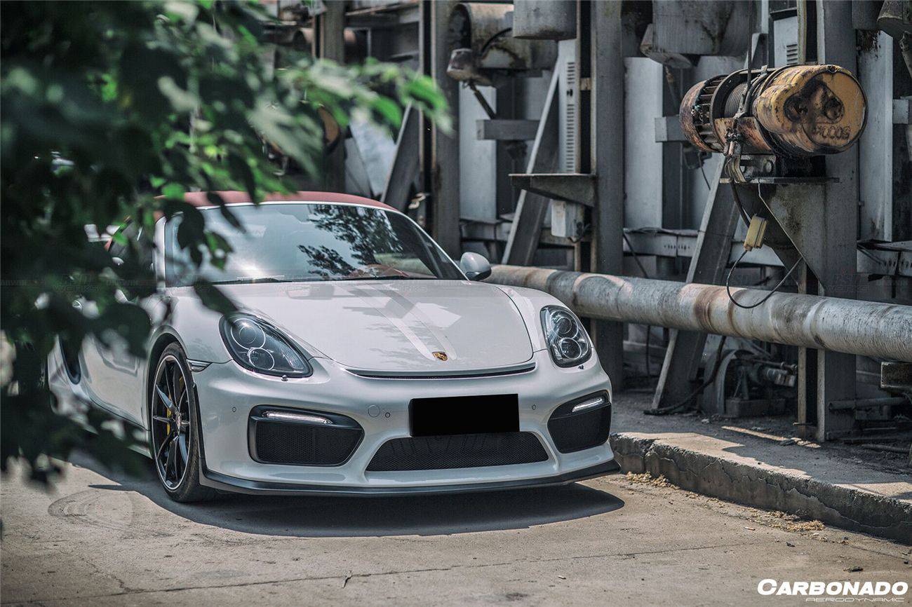 Carbonado 2012-2016 Porsche 981 Boxster | Cayman GT4 Style Front Bumper