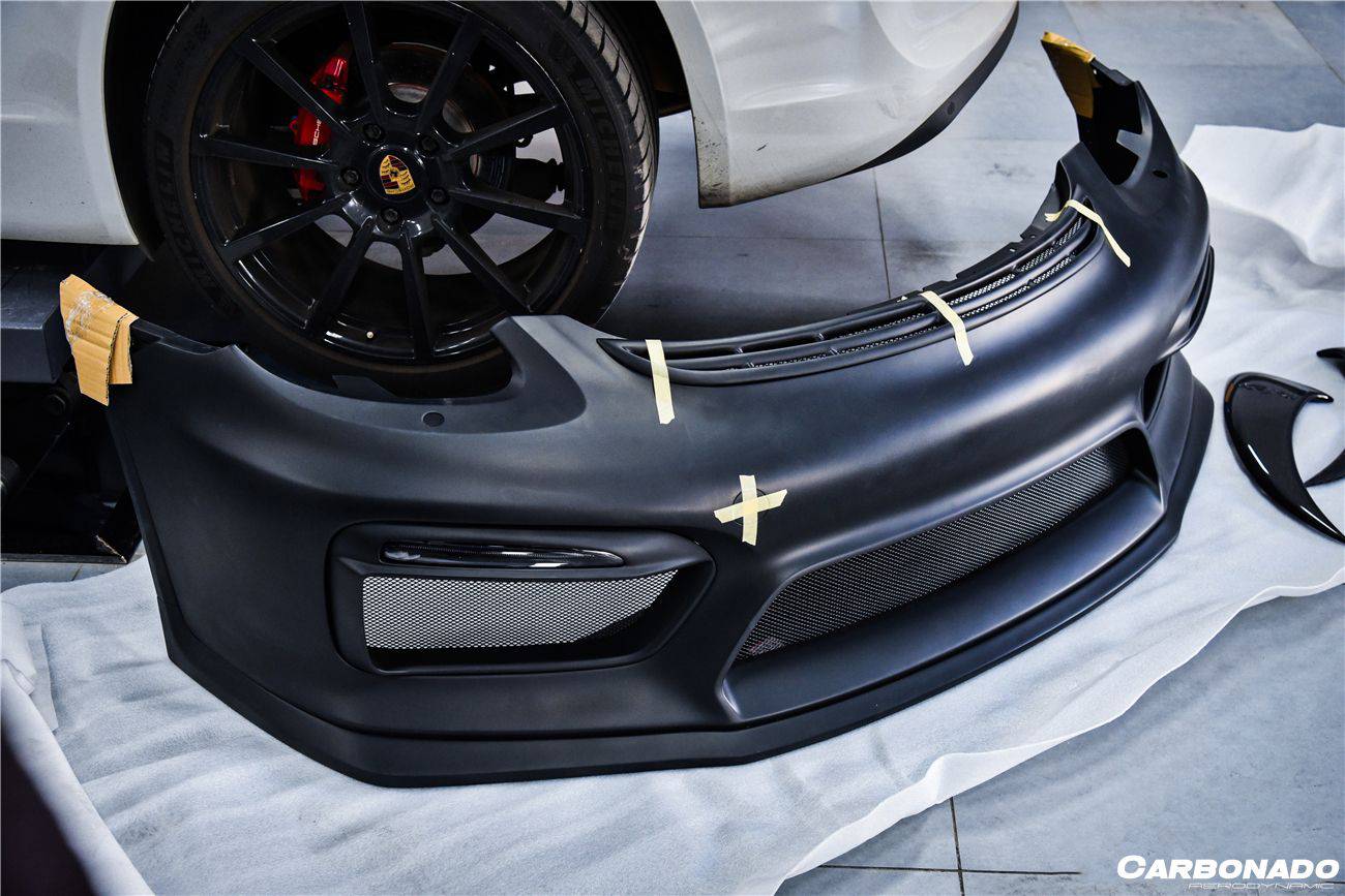 Carbonado 2012-2016 Porsche 981 Boxster | Cayman GT4 Style Front Bumper