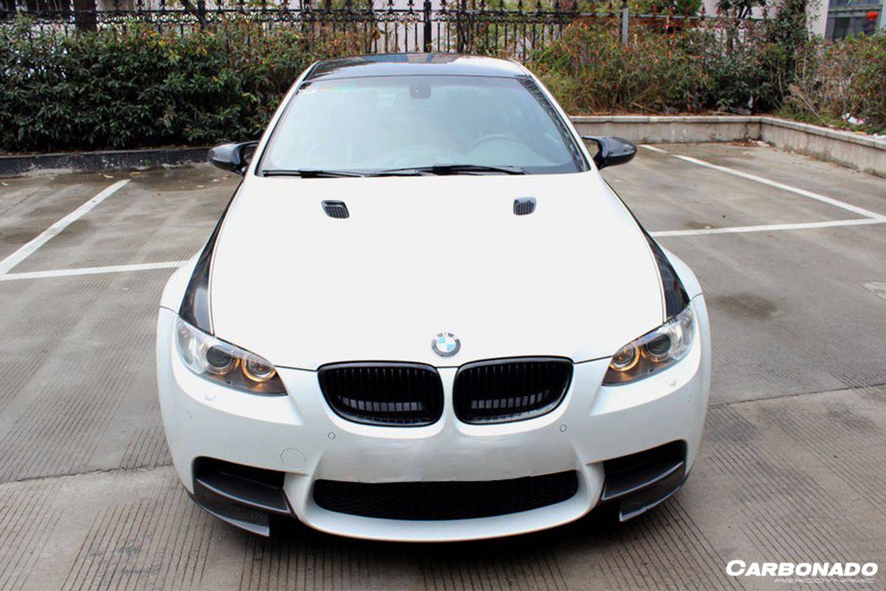 Divisores de labios de fibra de carbono estilo MP para BMW M3 E90 E92 E93 Carbonado 2008-2012