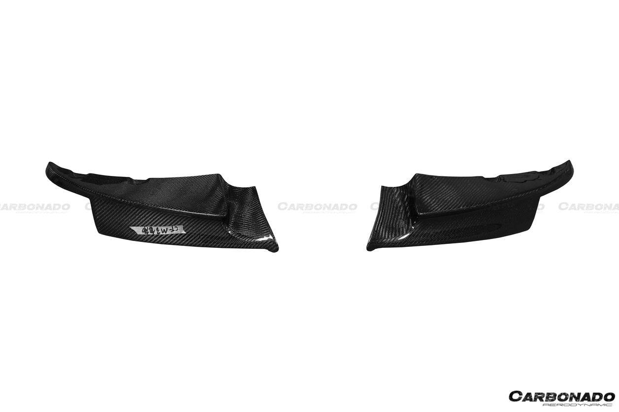 Divisores de labios de fibra de carbono estilo MP para BMW M3 E90 E92 E93 Carbonado 2008-2012
