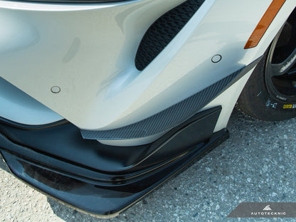 AutoTecknic Dry Carbon Canard Set - A90 Supra 2020-Up