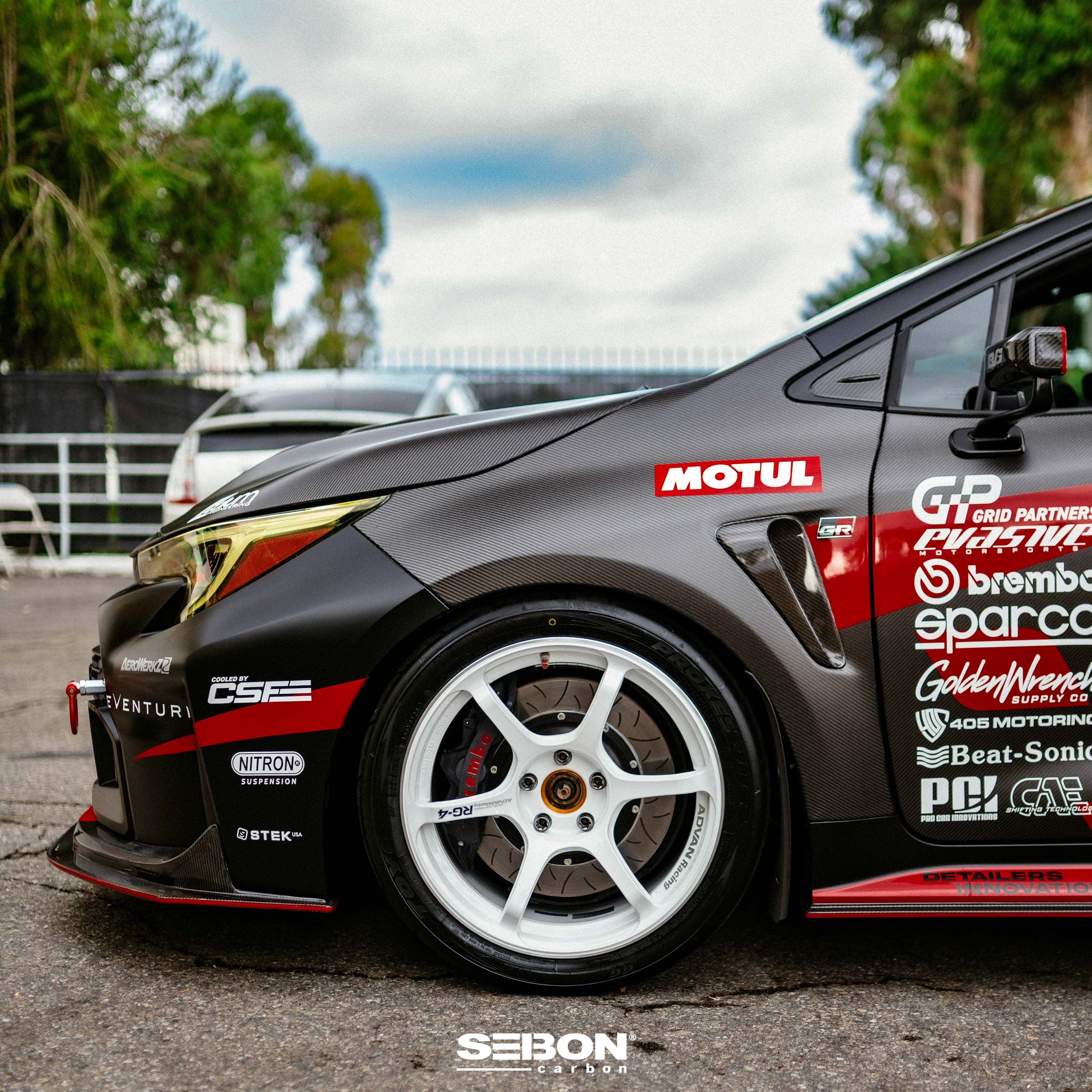 Seibon 2023+ Toyota GR Corolla MB-Style Carbon Fiber Front Lip