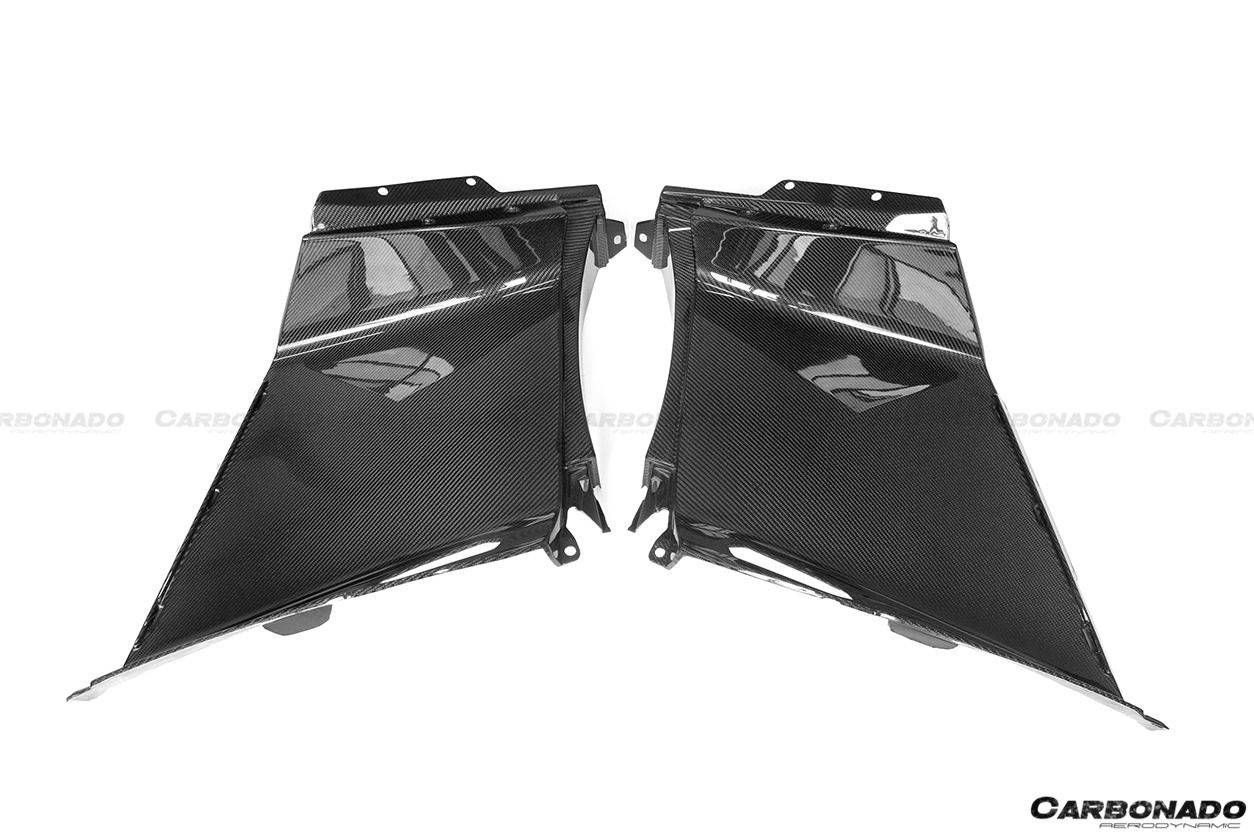 Carbonado 2011-2016 Lamborghini Aventador LP700 Coupe OEM Style Carbon Fiber Quarter Panel Fender Vent Inside