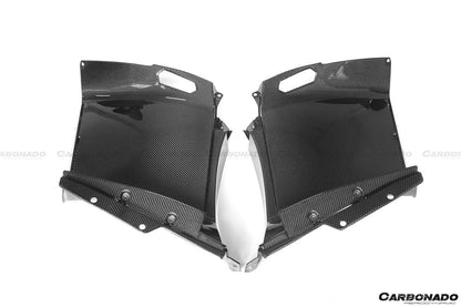 Carbonado 2011-2016 Lamborghini Aventador LP700 Coupe OEM Style Carbon Fiber Quarter Panel Fender Vent Inside