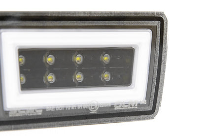 OLM F1 NB+R V2 (lente transparente, base negra brillante, barra blanca) - WRX/STI 2015-2020