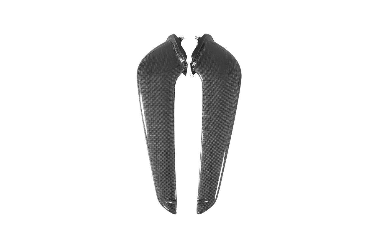 Carbonado 2010-2015 Ferrari 458 Coupe Spider OE estilo fibra de carbono parachoques delantero Canards