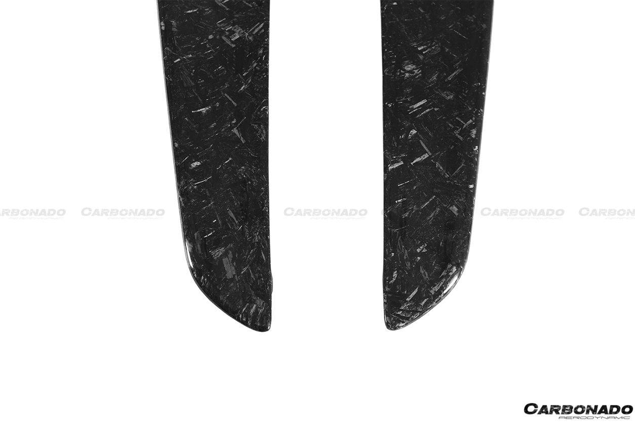 Carbonado 2010-2015 Ferrari 458 Coupe Spider OE estilo fibra de carbono parachoques delantero Canards