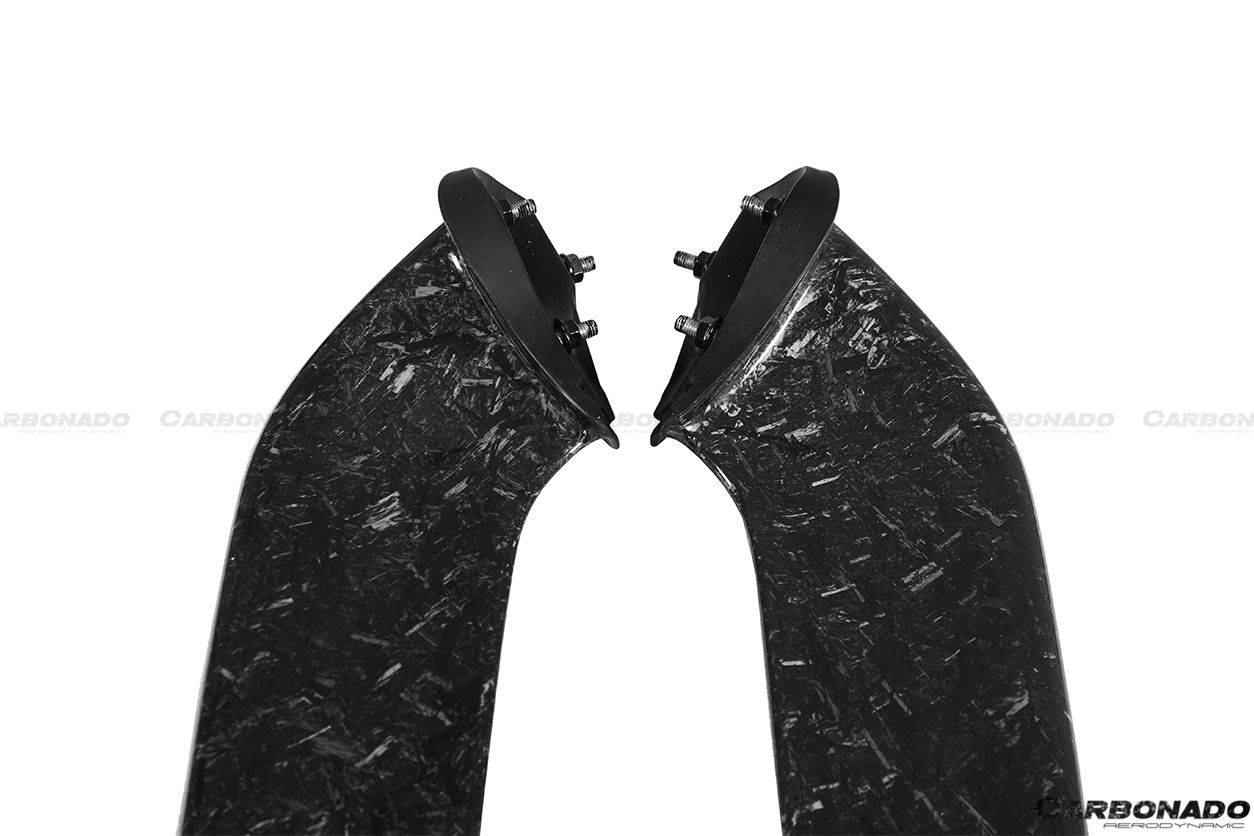 Carbonado 2010-2015 Ferrari 458 Coupe Spider OE estilo fibra de carbono parachoques delantero Canards