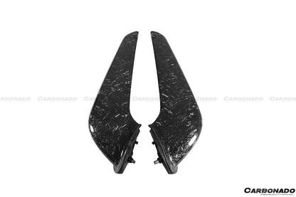 Carbonado 2010-2015 Ferrari 458 Coupe Spider OE estilo fibra de carbono parachoques delantero Canards