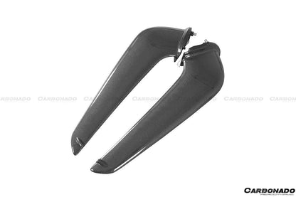 Carbonado 2010-2015 Ferrari 458 Coupe Spider OE estilo fibra de carbono parachoques delantero Canards