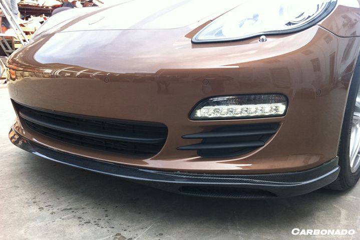 Carbonado 2010-2013 Porsche Panamera 970.1 GMT Style Carbon Fiber Front Lip