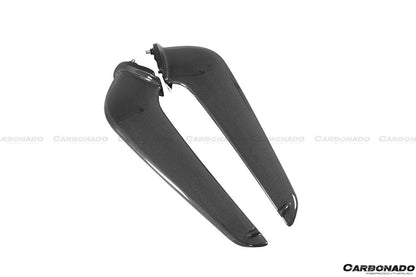 Carbonado 2010-2015 Ferrari 458 Coupe Spider OE estilo fibra de carbono parachoques delantero Canards