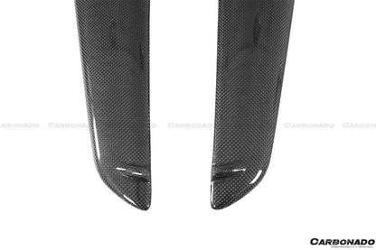 Carbonado 2010-2015 Ferrari 458 Coupe Spider OE estilo fibra de carbono parachoques delantero Canards