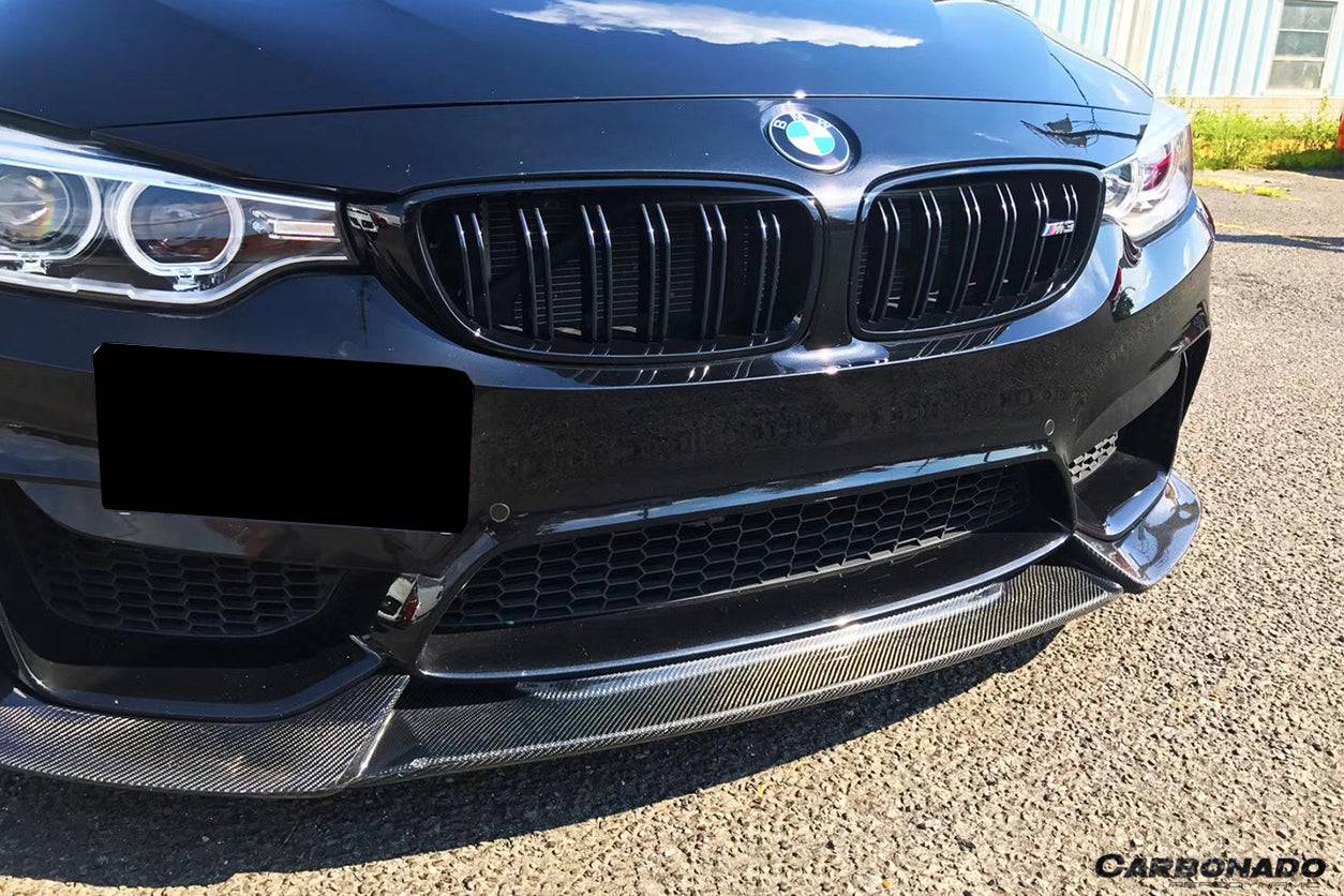 Carbonado 2014-2020 BMW M3 F80 M4 F82 VA Style Carbon Fiber Front Lip