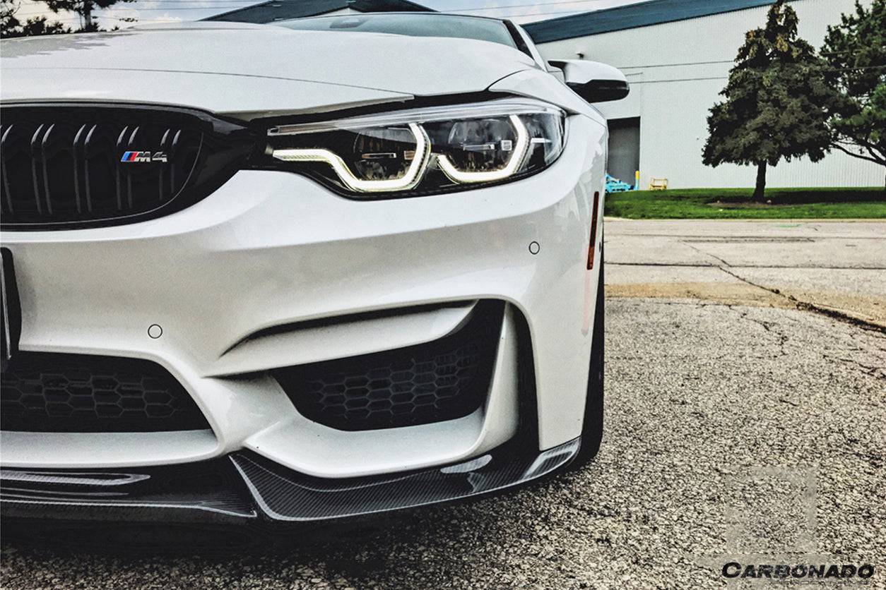 Carbonado 2014-2020 BMW M3 F80 M4 F82 VA Style Carbon Fiber Front Lip